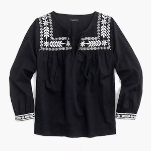 J.crew embroidered shirt, sz S, NWT